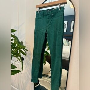 Hudson green fitted jeans